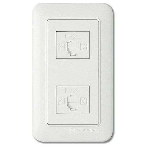 Розетка телефонная rj-11 imex 1426 wst 1426 wh