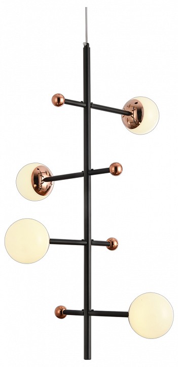 Люстра на штанге natali kovaltseva loft led led lamps 81338 gold black