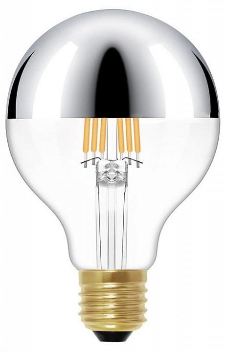 Лампа светодиодная loft it edison bulb e27 6вт 3000k g80led chrome
