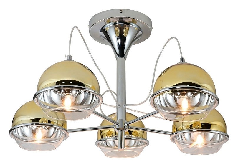 Люстра на штанге lumina deco veroni ldc 1029-5 gd