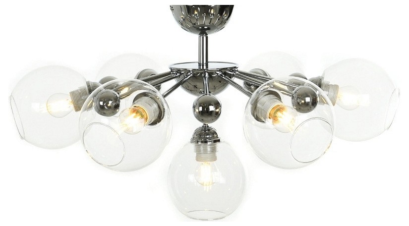 Люстра на штанге lumina deco devoli ldc 8040-7 chr+pr