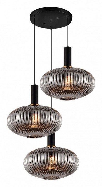 Подвесной светильник lumina deco floril ldp 1216-3 gy+bk
