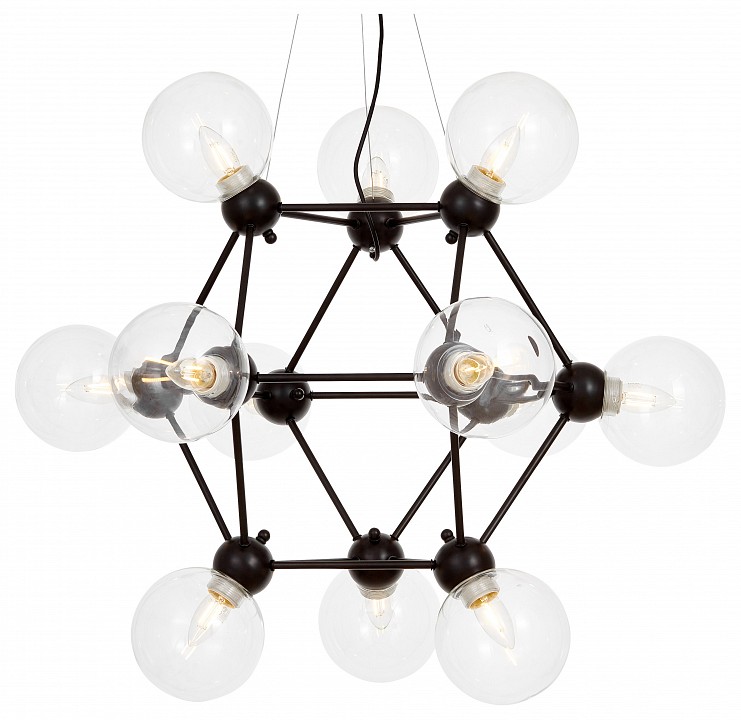 Подвесная люстра lumina deco zodiak ldp 160n-12 bk+pr