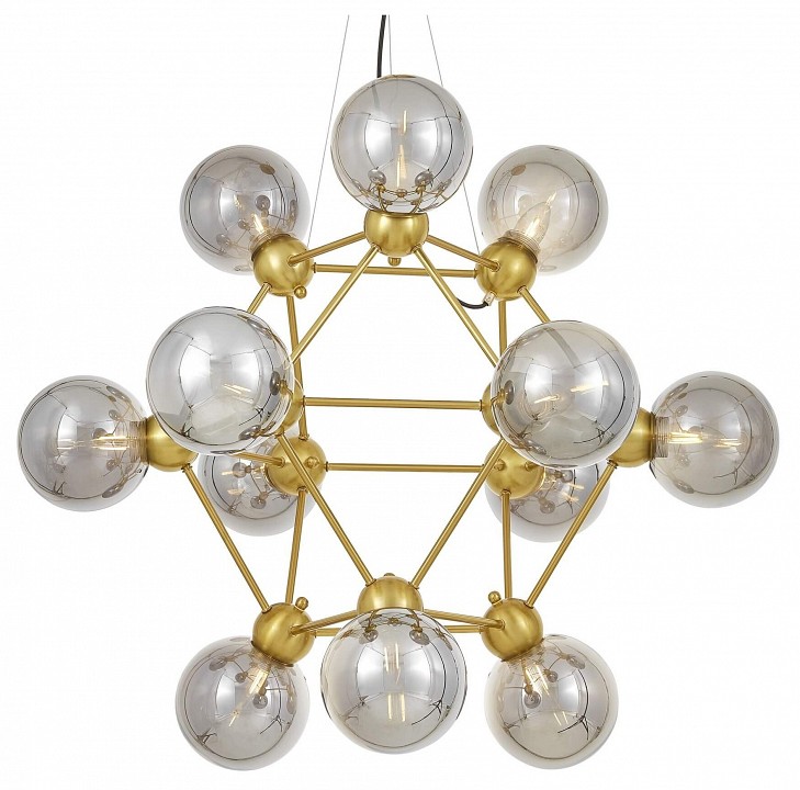 Подвесная люстра lumina deco zodiak ldp 160n-12 md+gy