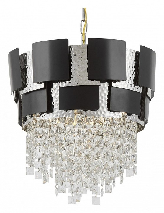 Подвесная люстра lumina deco kruvia ldp 7045-400 bk+chr