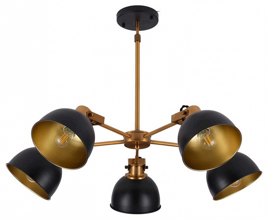 Люстра на штанге lumina deco belmonti ldp d017-5 bk