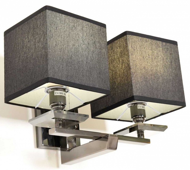 Бра lumina deco flianelo ldw 1248-2 bk