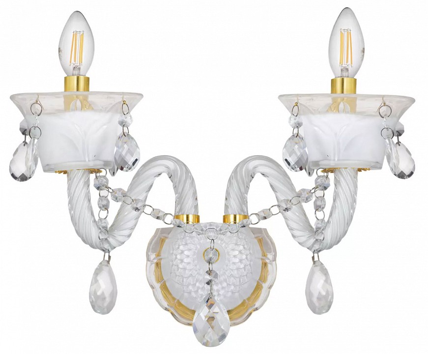 Бра lumina deco eliza ldw 7028-2 wt