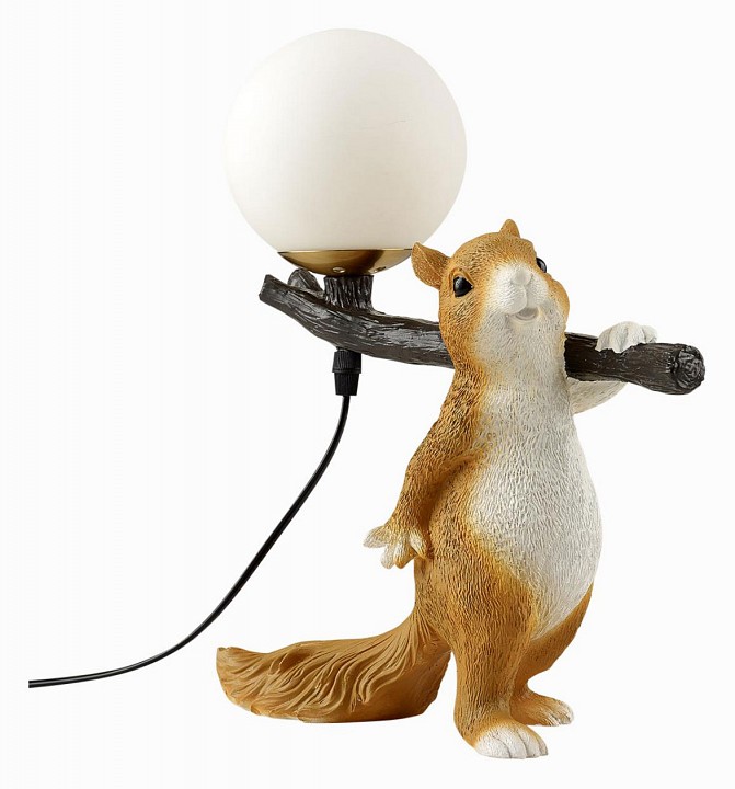 Настольная лампа декоративная lumion squirrel 6522/1t