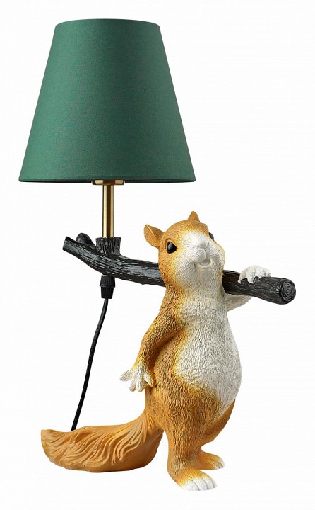 Настольная лампа декоративная lumion squirrel 6523/1t