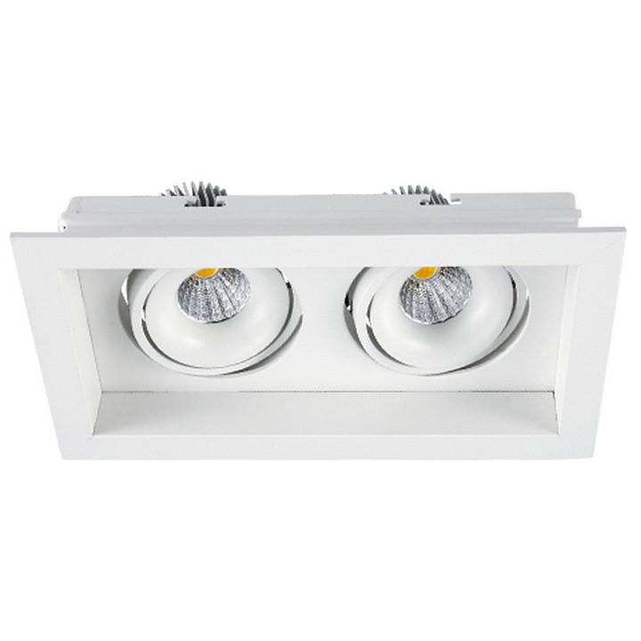 Встраиваемый светильник ideal lux pixel pixel 112.2-7w*2-wt