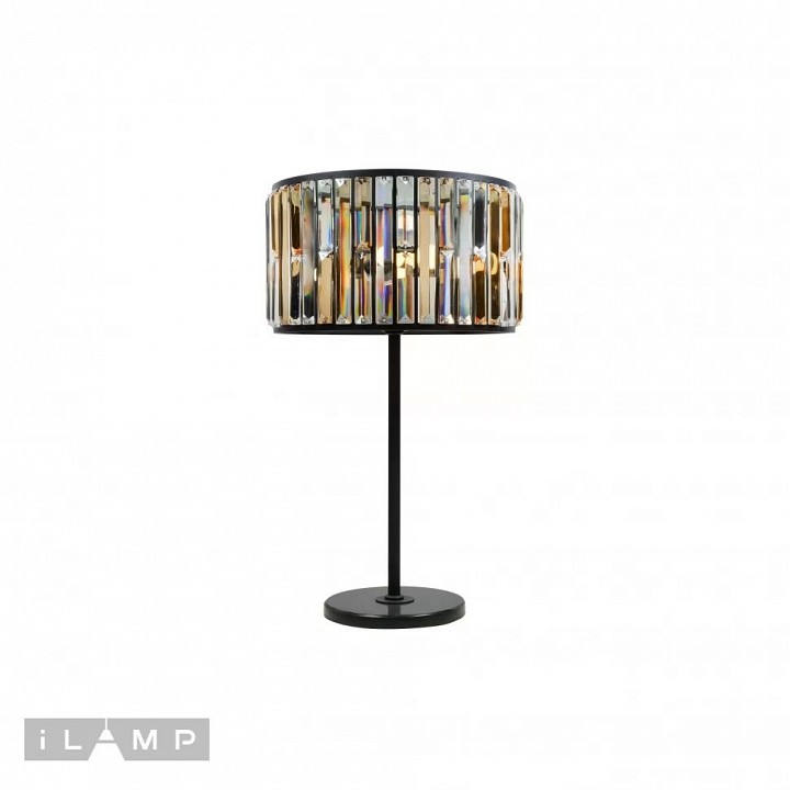 Настольная лампа декоративная ilamp royal 10390-3t bk
