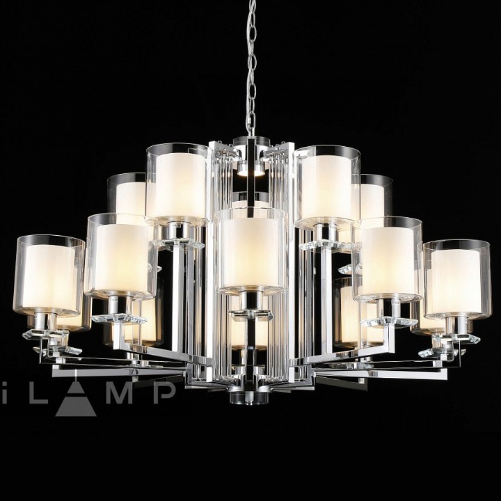 Подвесная люстра ilamp king rm6201-10+5 cr+cl