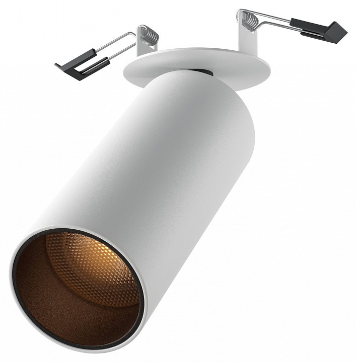 Встраиваемый светильник на штанге maytoni focus led c053cl-l12w2.7k-w-w