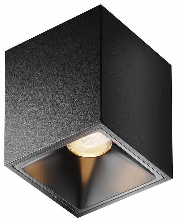 Накладной светильник maytoni alfa led c065cl-8w3k-sq-b