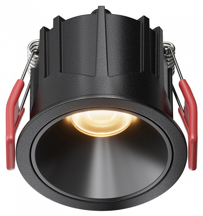 Встраиваемый светильник maytoni alfa led dl043-01-10w2.7k-rd-b