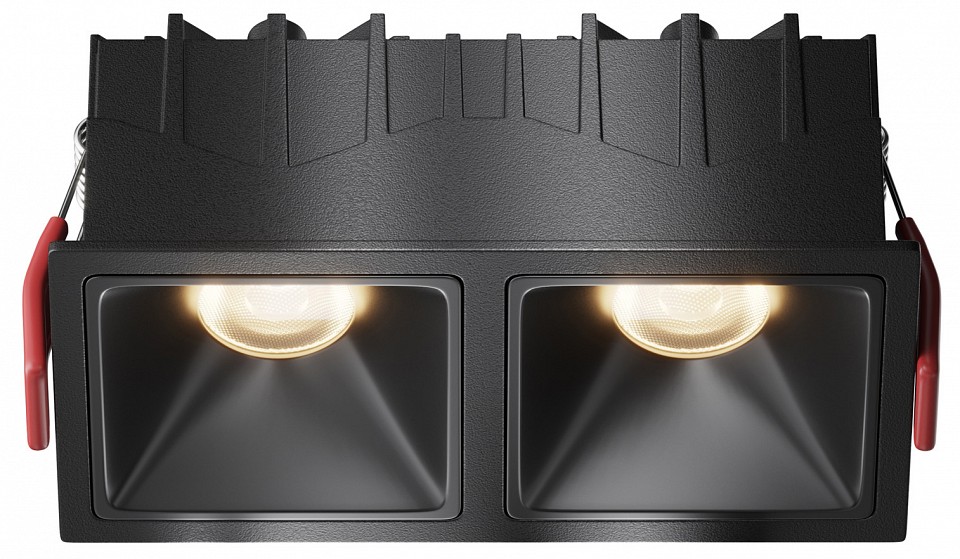 Встраиваемый светильник maytoni alfa led dl043-02-10w3k-sq-b-1