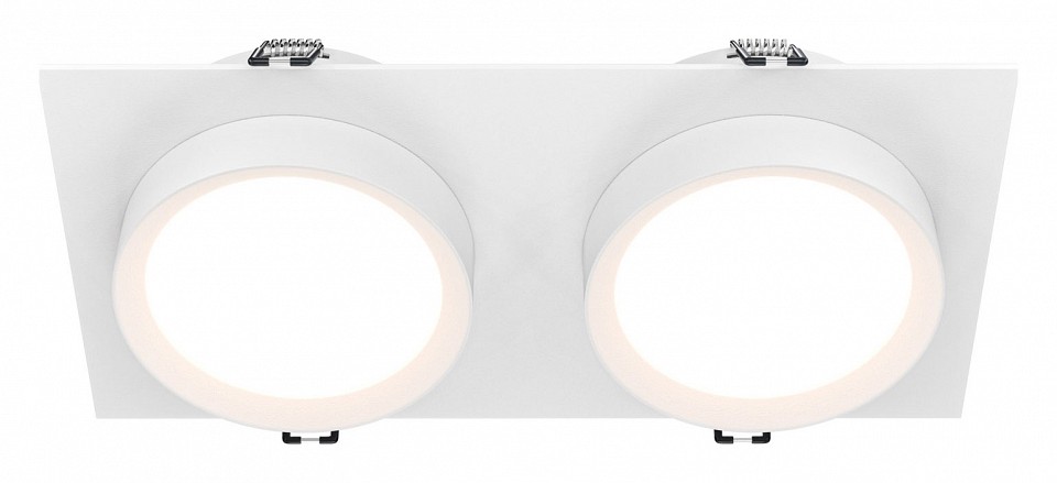 Встраиваемый светильник maytoni hoop dl086-02-gx53-sq-w
