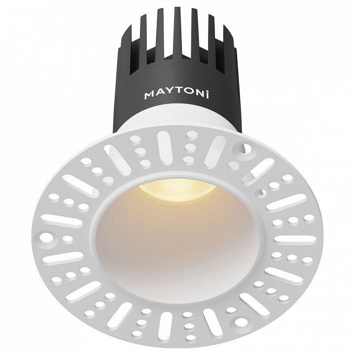 Встраиваемый светильник maytoni dip dl120-10w-2.7k-trs-w