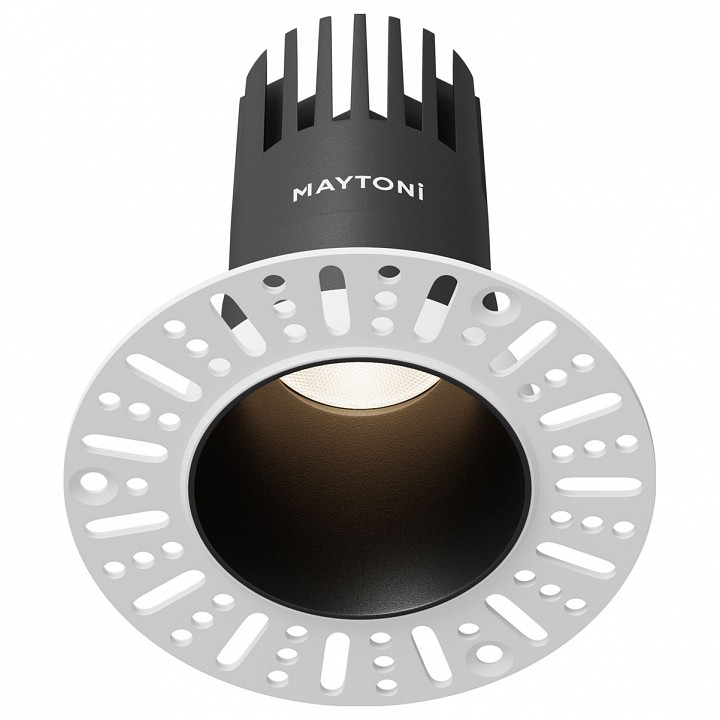 Встраиваемый светильник maytoni dip dl120-10w-4k-trs-b
