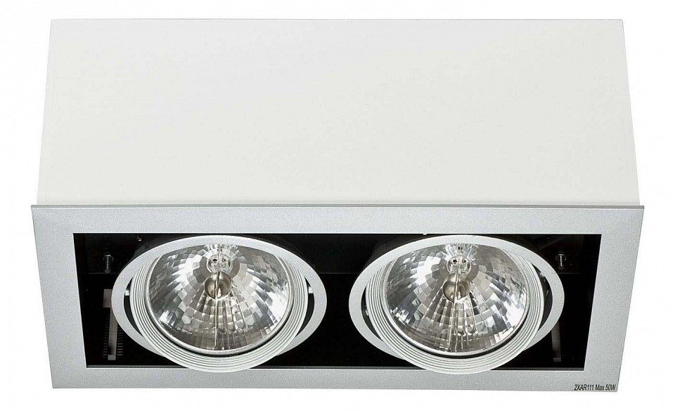 Встраиваемый светильник nowodvorski box white - gray 5306