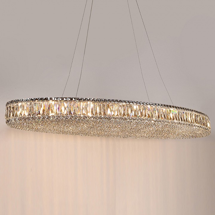 Подвесная люстра newport 8450 8458+14/s chrome