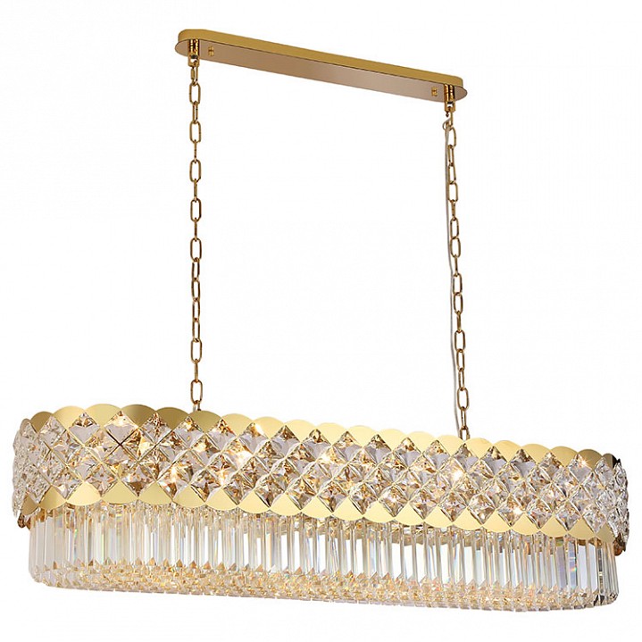 Подвесная люстра newport ashley 8300/120 oval gold polished