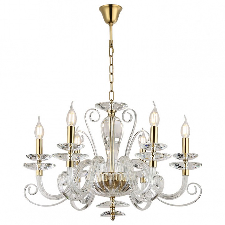 Подвесная люстра newport annabelle 8576/c gold polished