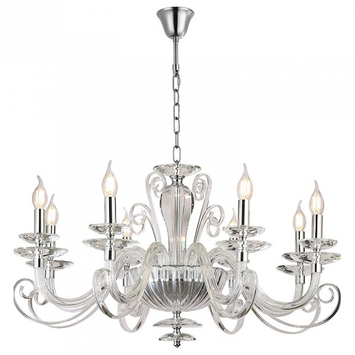 Подвесная люстра newport annabelle 8578/c chrome