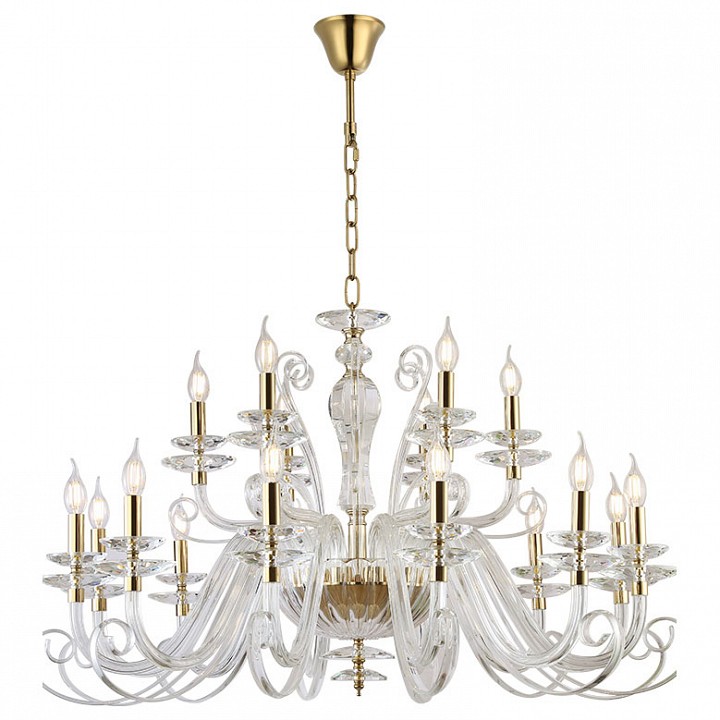 Подвесная люстра newport annabelle 8576+12/c gold polished