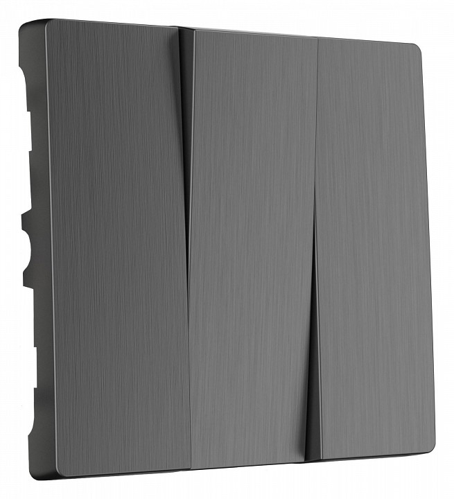 Клавиши для выключателя трехклавишного werkel графит рифленый w1139004