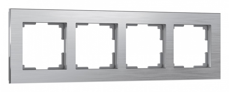 Рамка на 4 поста werkel aluminium (алюминий) w0041706