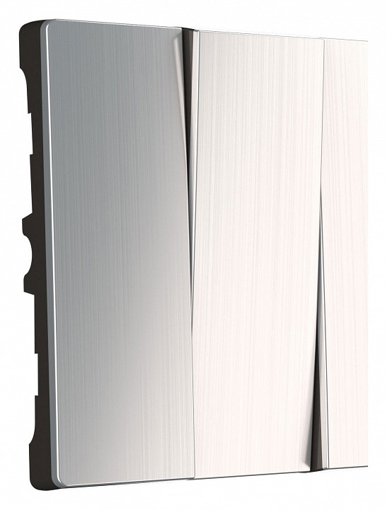 Клавиши для выключателя трехклавишного werkel глянцевый никель w1139002