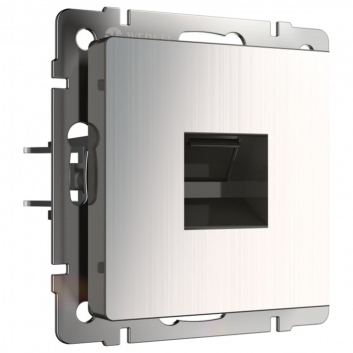 Розетка ethernet rj-45 без рамки werkel глянцевый никель w1181002