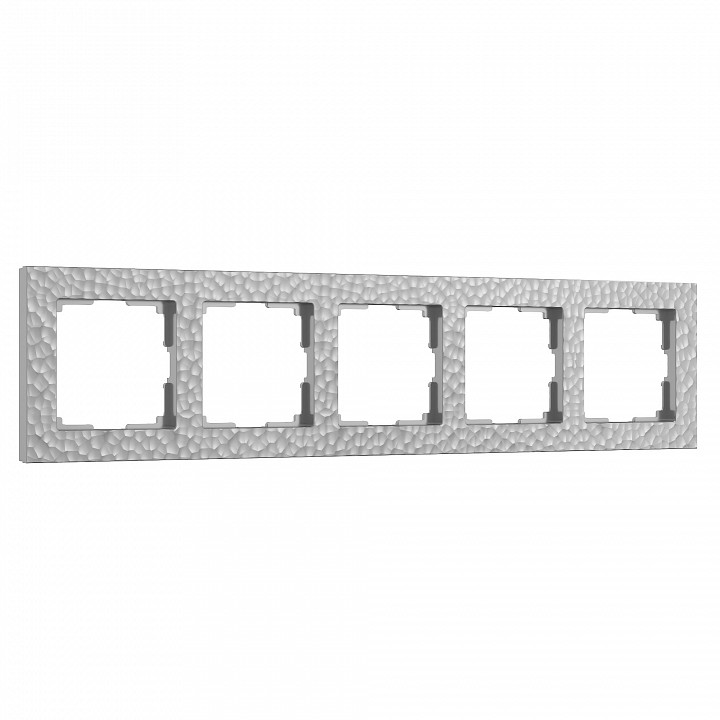 Рамка на 5 постов werkel hammer серебряный w0052406