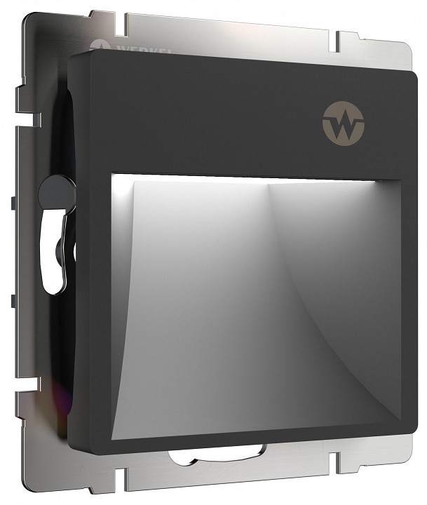 Заглушка для поста с подсветкой, Без рамки werkel черный матовый w1154608
