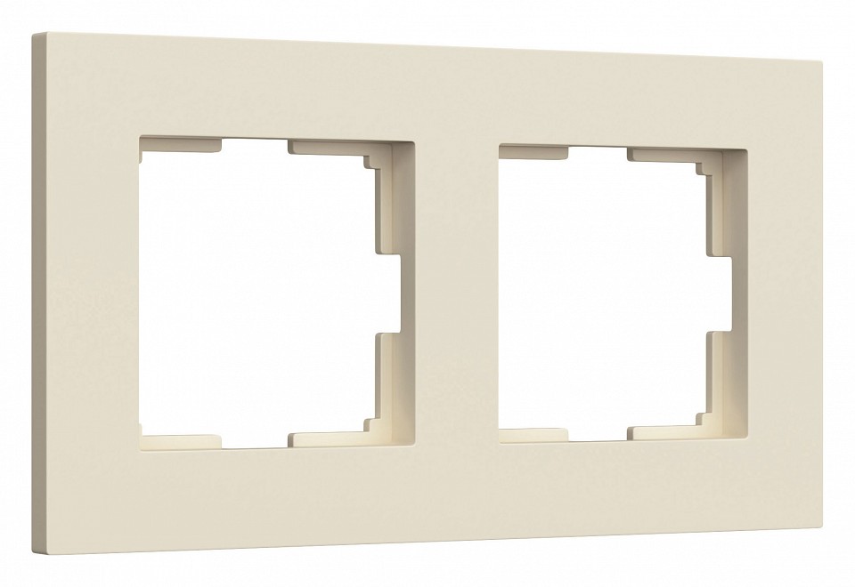 Рамка на 2 поста werkel slab (айвори софт) w0022962