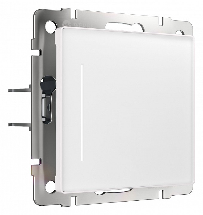 Выключатель сенсорый одноклавишный с подсветкой и функцией wi-fi, Без рамки werkel белый w4513001
