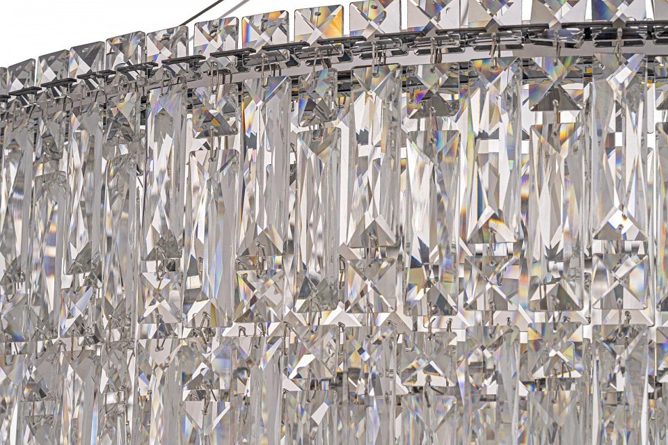 Подвесная люстра arti lampadari ovindoli nickel ovindoli l 1.5.80+40.100 n