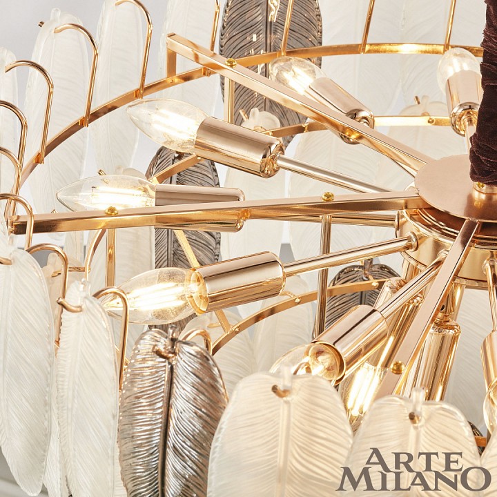 Подвесная люстра arte milano am-99486 0608b.d550.h490.e14.12 g