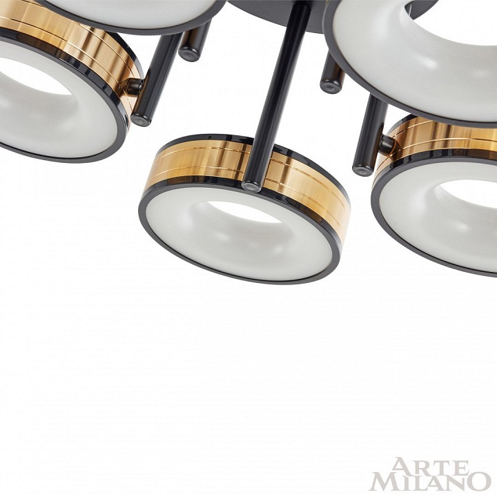 Потолочная люстра arte milano ferrara-71040 271040/5r bk/gd