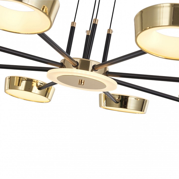 Подвесная люстра arte milano ferrara-71079 271079/8 bk/gd