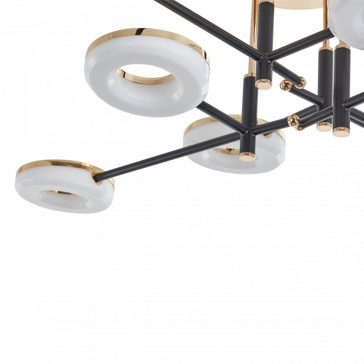 Потолочная люстра arte milano ferrara-72999 272999/8 bk/gd