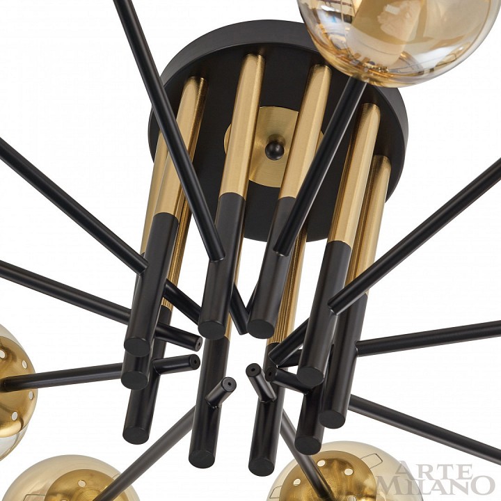 Потолочная люстра arte milano neapolis-73708 273708/10 bk/gd