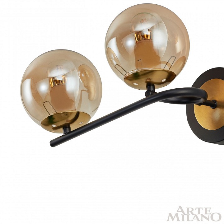 Бра arte milano neapolis-73708 273708/2b bk/gd