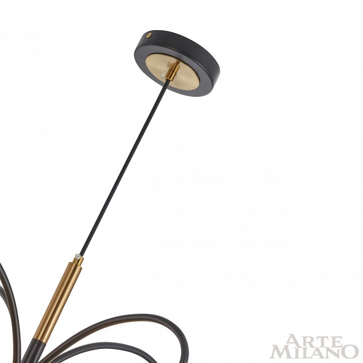 Подвесная люстра arte milano neapolis-73808 273808/4+1 bk/gd
