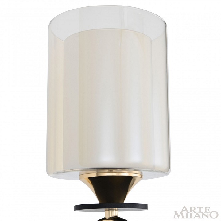 Бра arte milano florentia-2237 302237/1w bk/gd