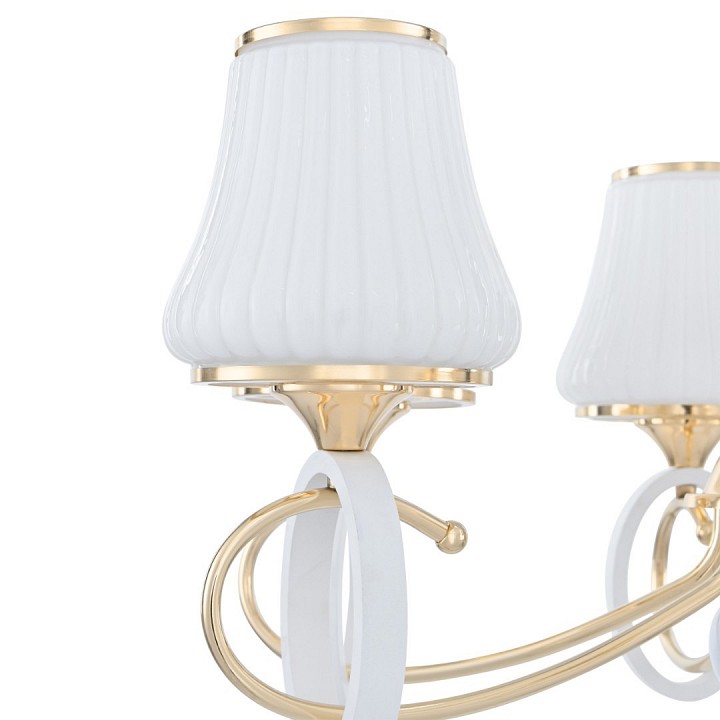 Подвесная люстра arte milano florentia-2387 302387/5 wh/gd