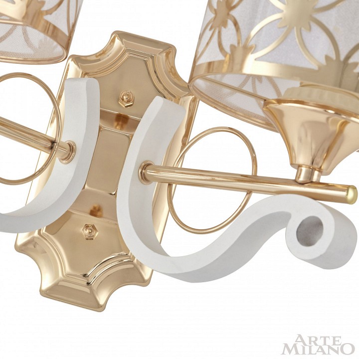 Бра arte milano florentia-3097 303097/2w wh/gd