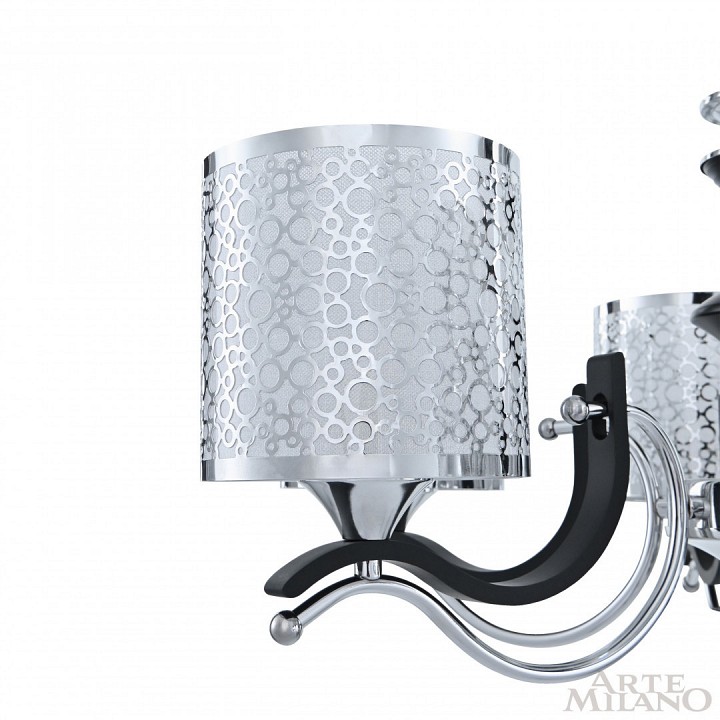 Подвесная люстра arte milano florentia-6787 306787/6 bk/ni